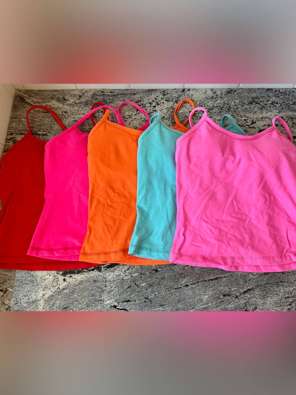 Lululemon Power Y Tank Lot of 5. Size 4. VGUC